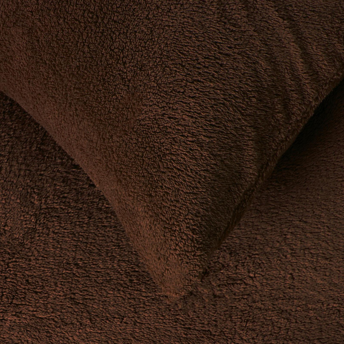 OHS Teddy Fleece Duvet Cover with Pillow Case Thermal Warm Bedding Set