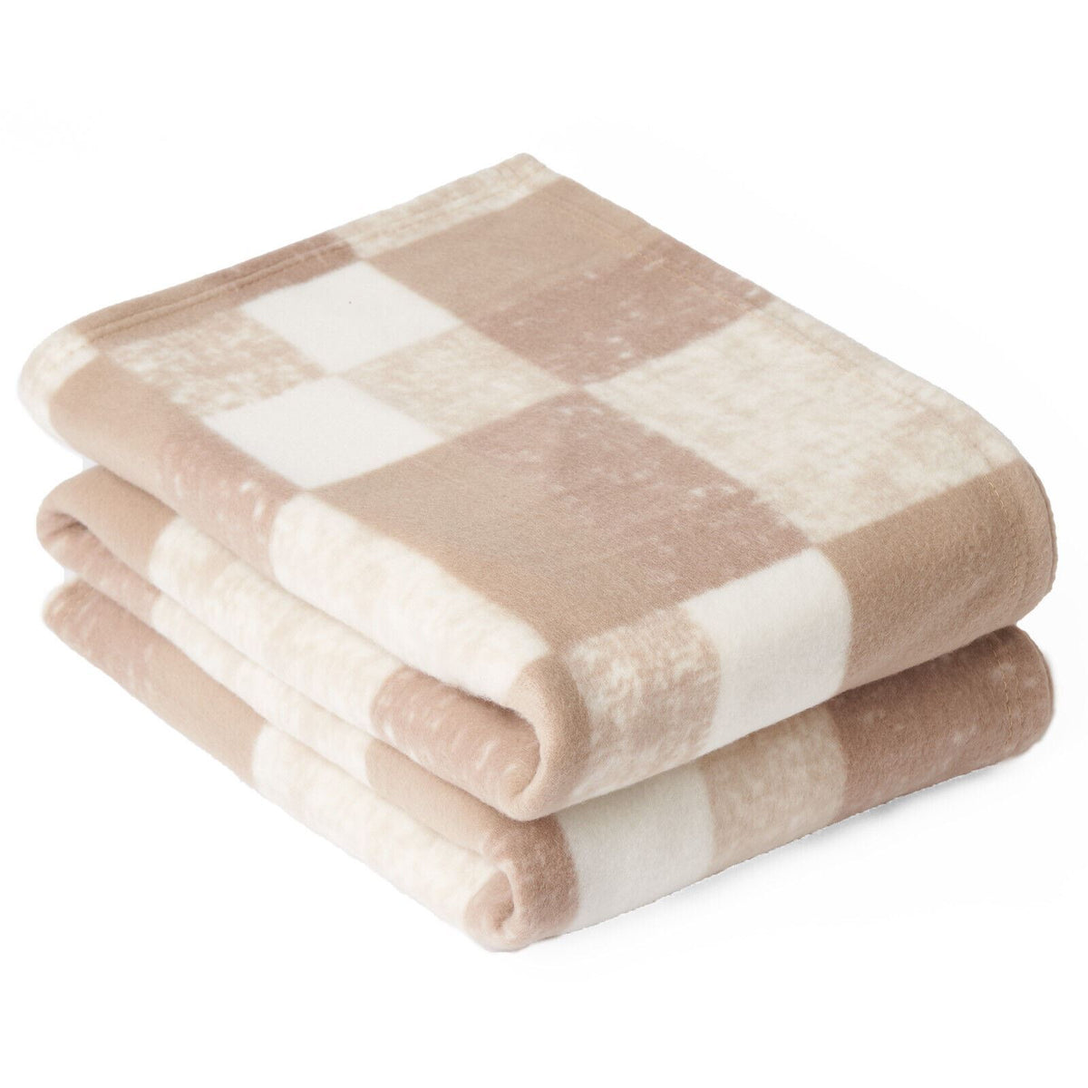 OHS Tartan Blanket Throw Fleece Large Polar Check Warm Soft Bed