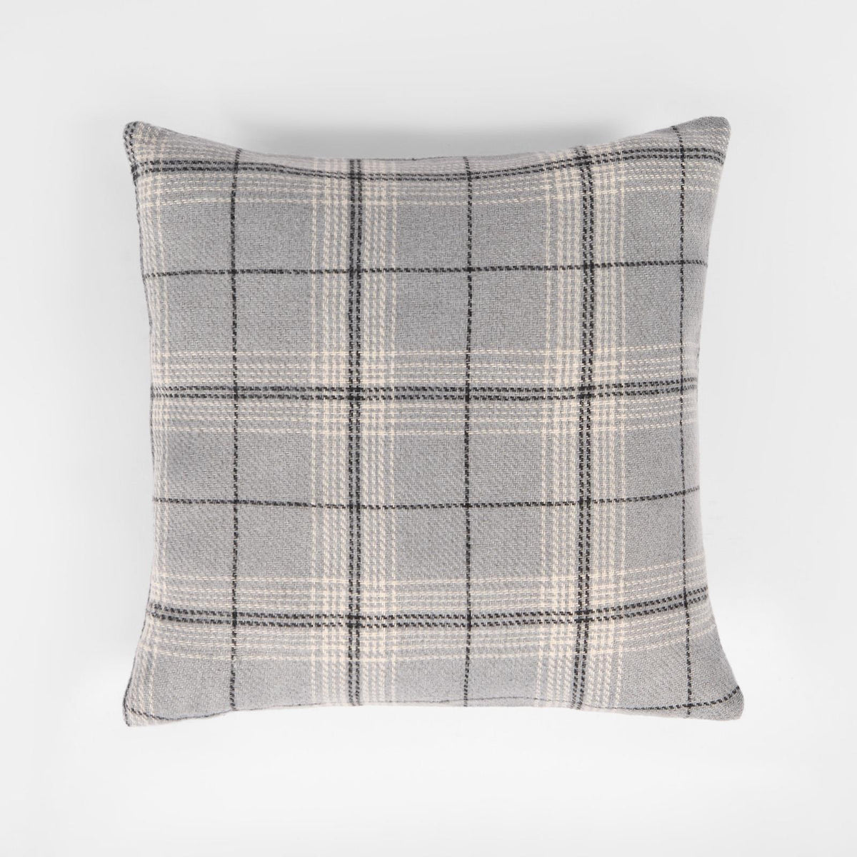 OHS Woven Check Cushion Covers 2 Pack Cases Luxury Home Decor
