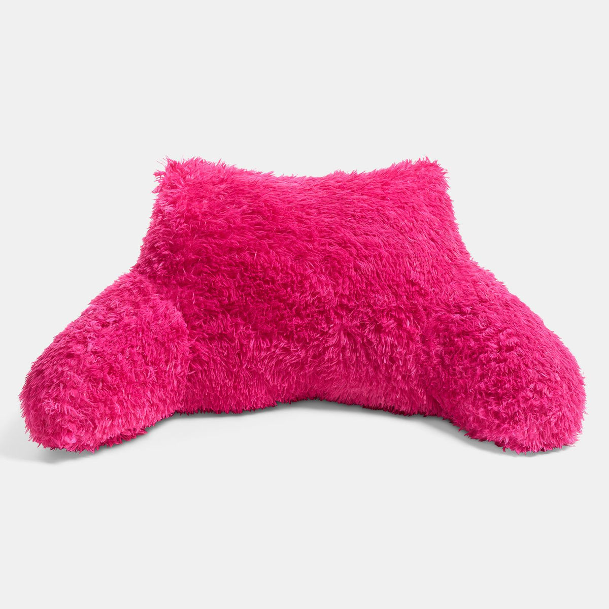 OHS Fluffy Cuddle Cushion Reading Pillow with Arms Lumbar Bed Chair