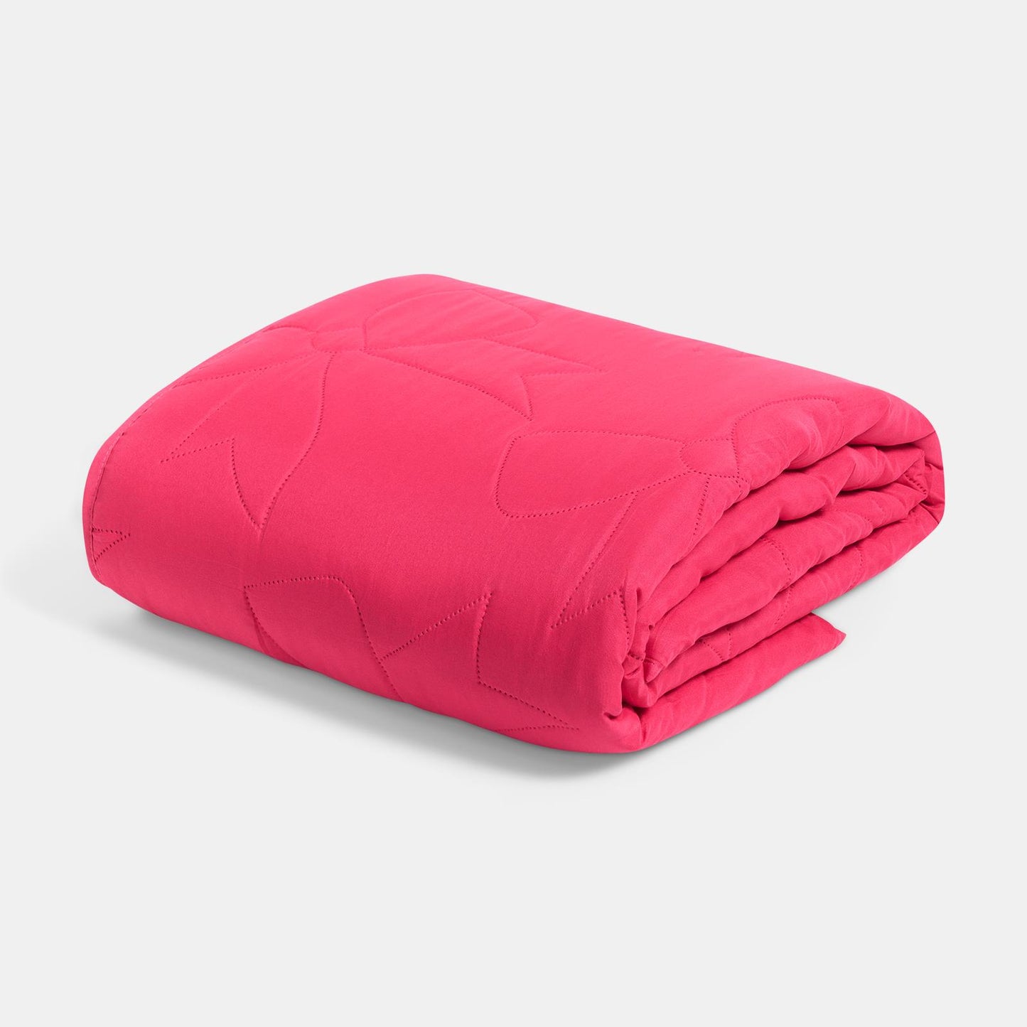 OHS Quilted Bows Throw Pinsonic Blanket Winter Soft Warm Bedspread