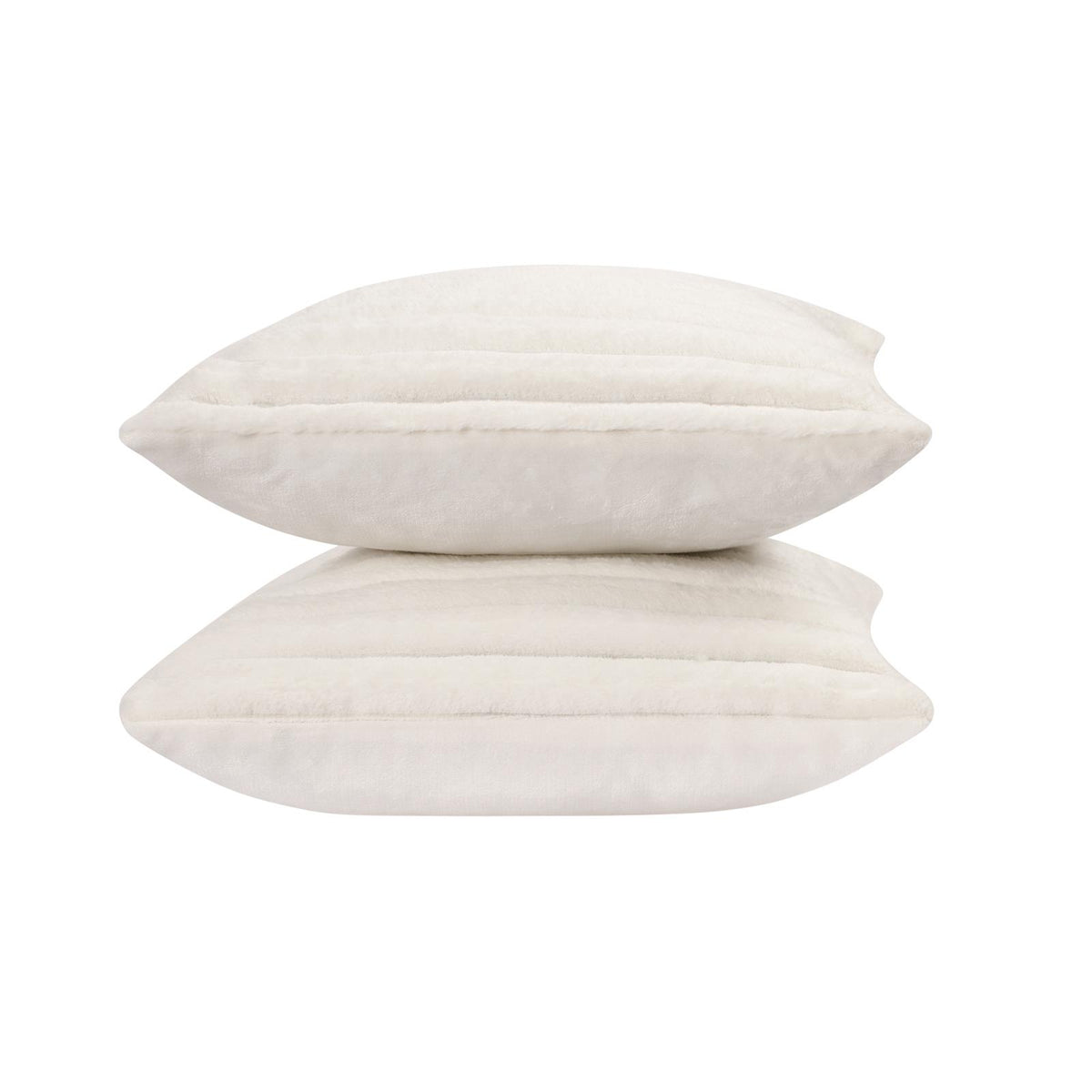 OHS Thick Rib Cushion Covers Faux Fur Soft Fleece Square Pillowcases Home Decor