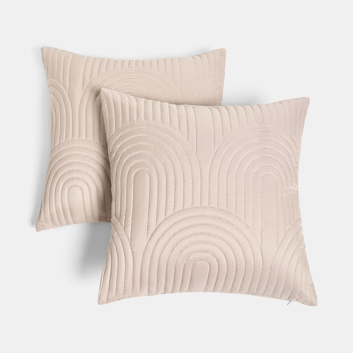 OHS Arches Quilted Cushion Covers Pinsonic Square Pillowcases Filled