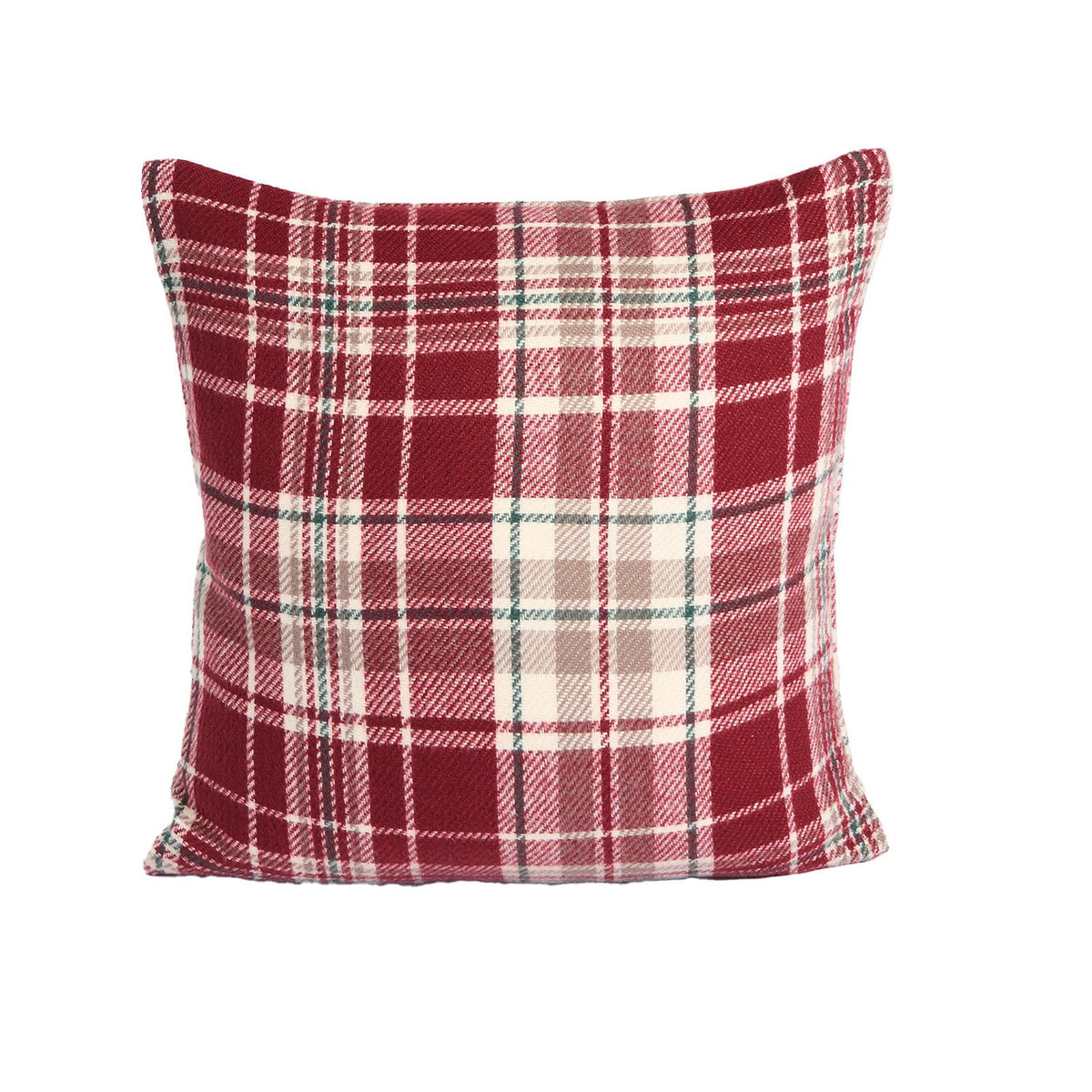 Woven Check Cushion Covers Tartan Pack of 2/4 Filled Case Pad Set 18" x 18" Home