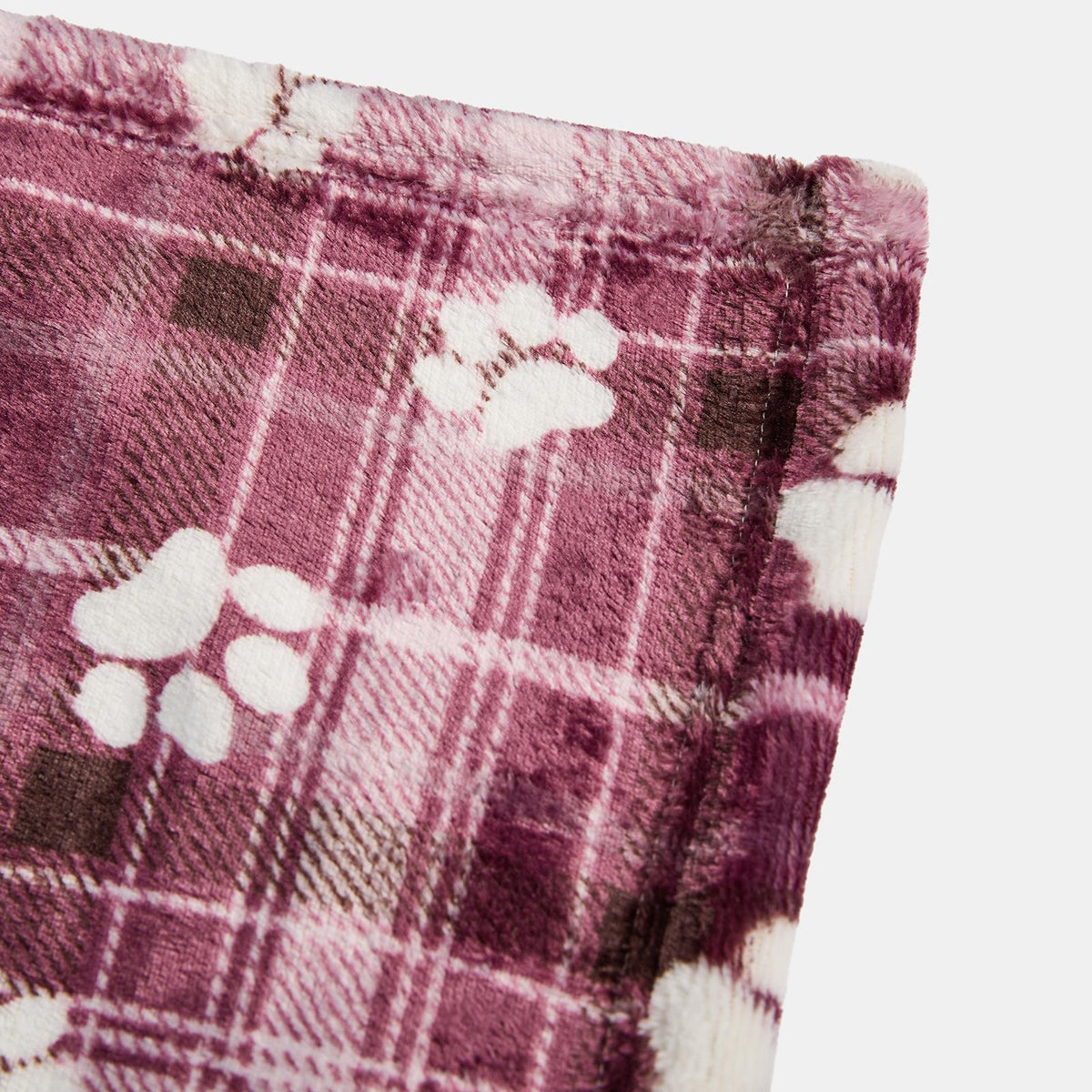 OHS Printed Pet Blanket Reversible Sherpa Fleece Dog Cats Thermal Calming Throw
