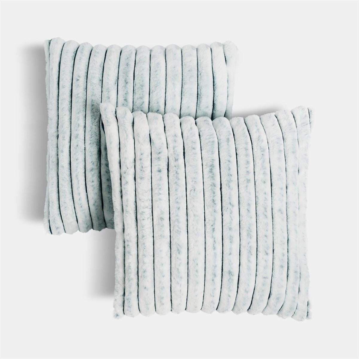 OHS Thick Rib Cushion Covers Faux Fur Soft Fleece Square Pillowcases Home Decor