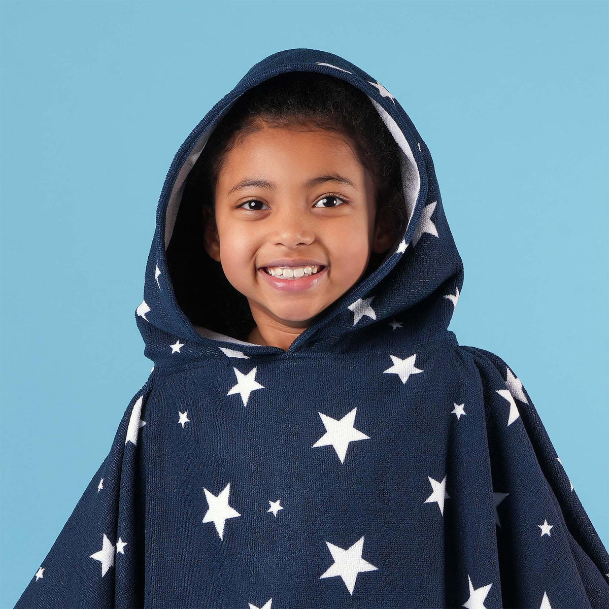Kids Poncho Beach Towel Hooded Quick Dry Microfibre Holiday Swimming Absorbent