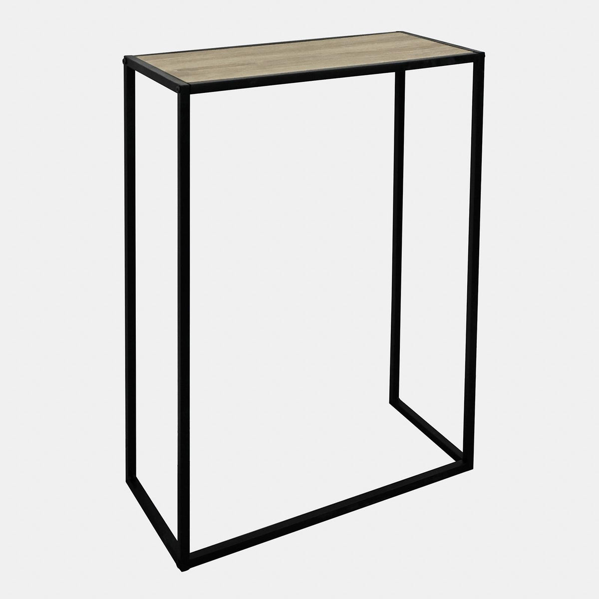 OHS Marble End Table Modern Console Bedroom Side Nightstand Metal Frame