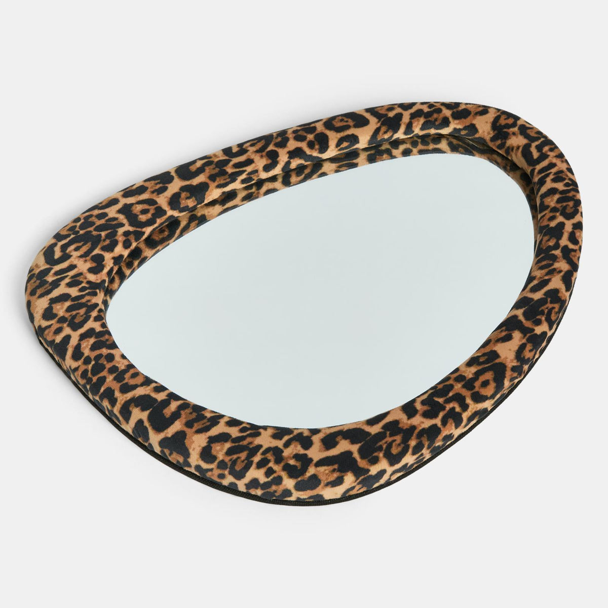 OHS Wall Mirror Matte Velvet Irregular Home Decor Vanity Living Room Bedroom