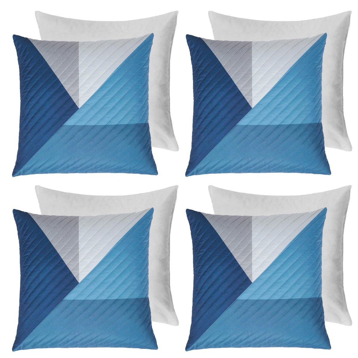 Geometric Cushion Covers Pinsonic Pack of 2/4 Case Filled Pad 18" x 18" Home Set