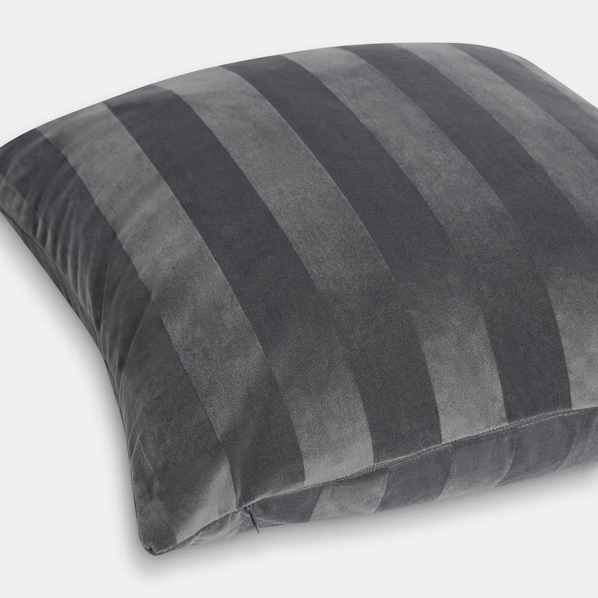 OHS Stripe Cushion Covers 2 Pack Matte Velvet Square Pillowcases Home Decor