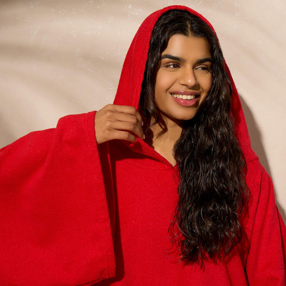 OHS Hooded Towel Poncho Adult Absorbent Dry Beach Swim Bath Changing Robe