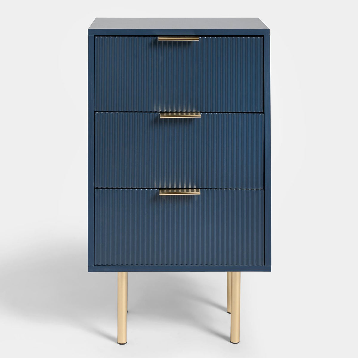 OHS Ribbed Drawer Unit Bedside Table 3/4/5/6 Draw Cabinet Nightstand Sideboard