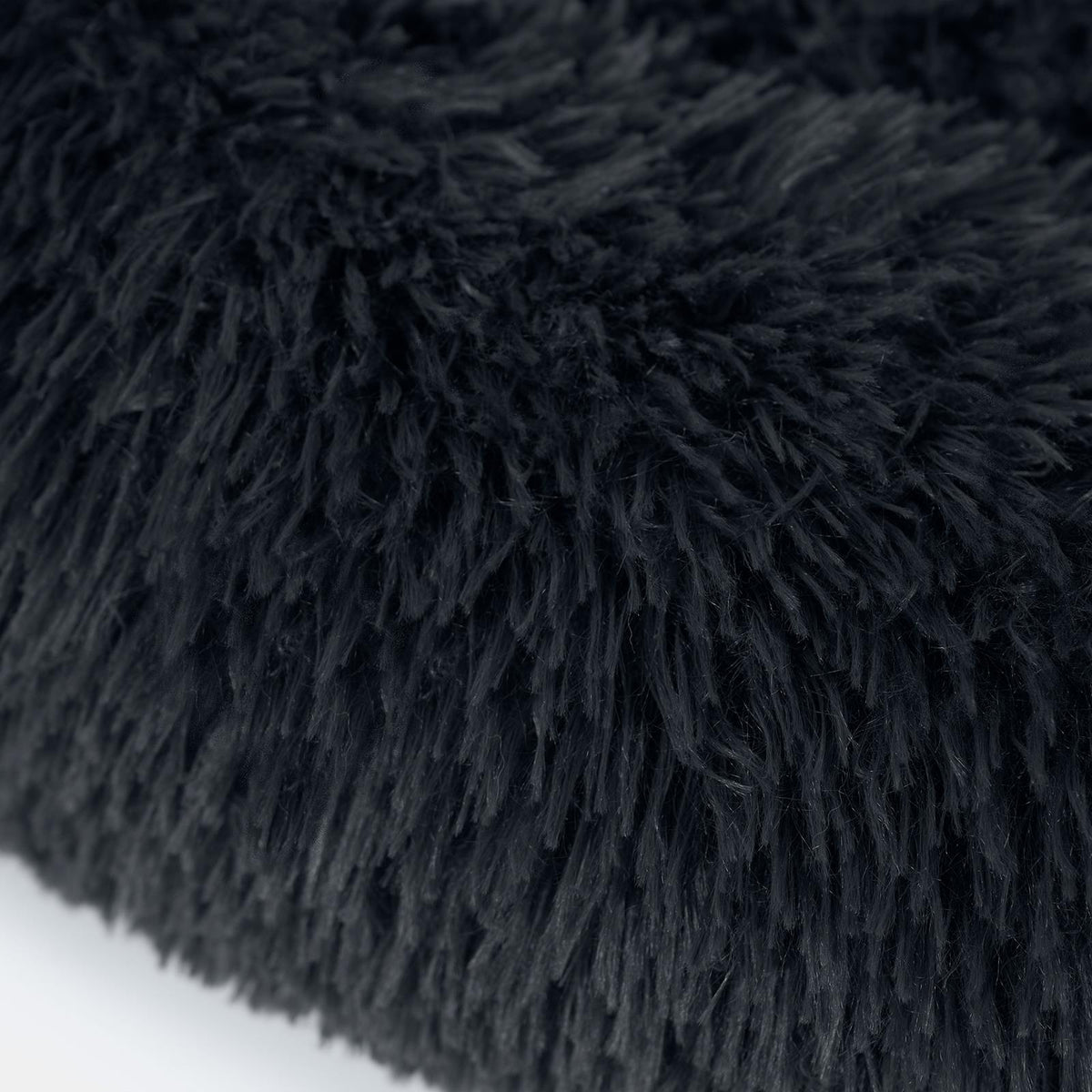 OHS Pet Bed Calming Fluffy Plush Fleece Dog Anti Anxiety Round Donut Washable