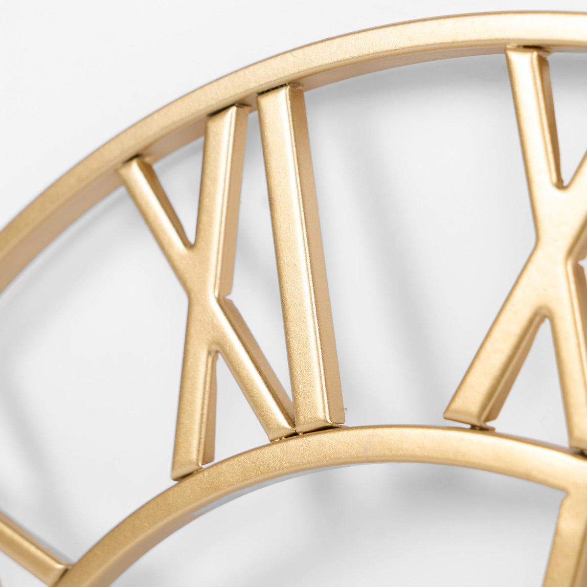 Large Wall Clock Roman Numerals Skeleton Big Open Round Face Living Room Kitchen
