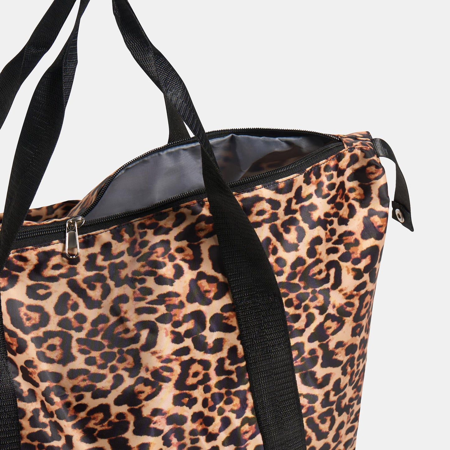 OHS Animal Print Weekend Travel Bag Expandable Shoe Compartment Cabin Duffle
