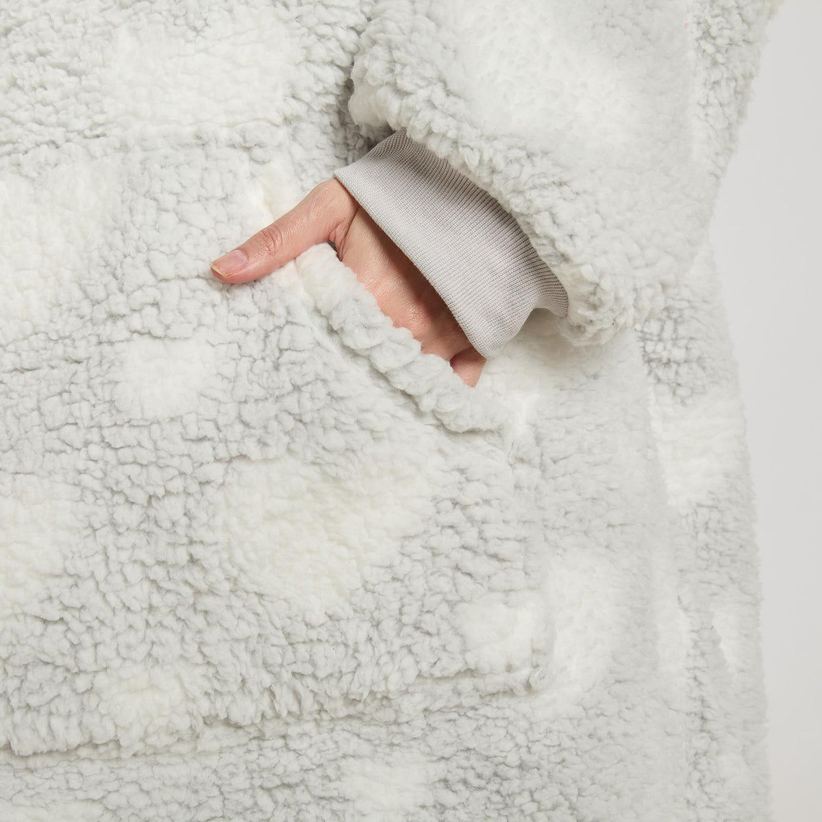 OHS Heart Hoodie Blanket Extra Long Soft Oversized Wearable Plush Warm Throw