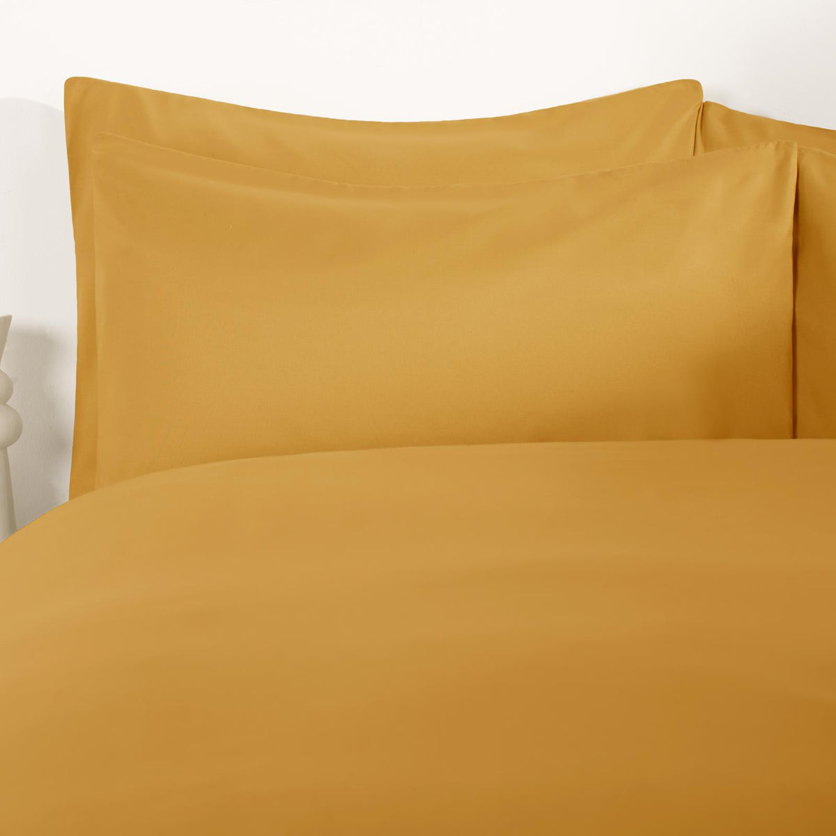 OHS Plain Duvet Cover & Pillowcase Reversible Bedding Set OR Fitted Sheet