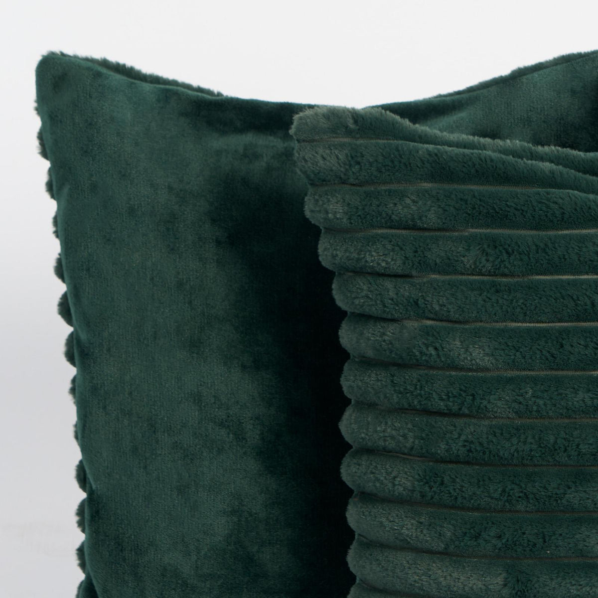 OHS Thick Rib Cushion Covers Faux Fur Soft Fleece Square Pillowcases Home Decor