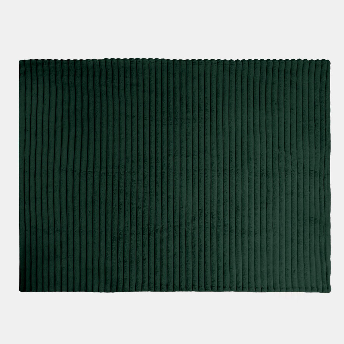 OHS Faux Fur Ribbed Fleece Throw Over Bed Blanket Warm Supersoft