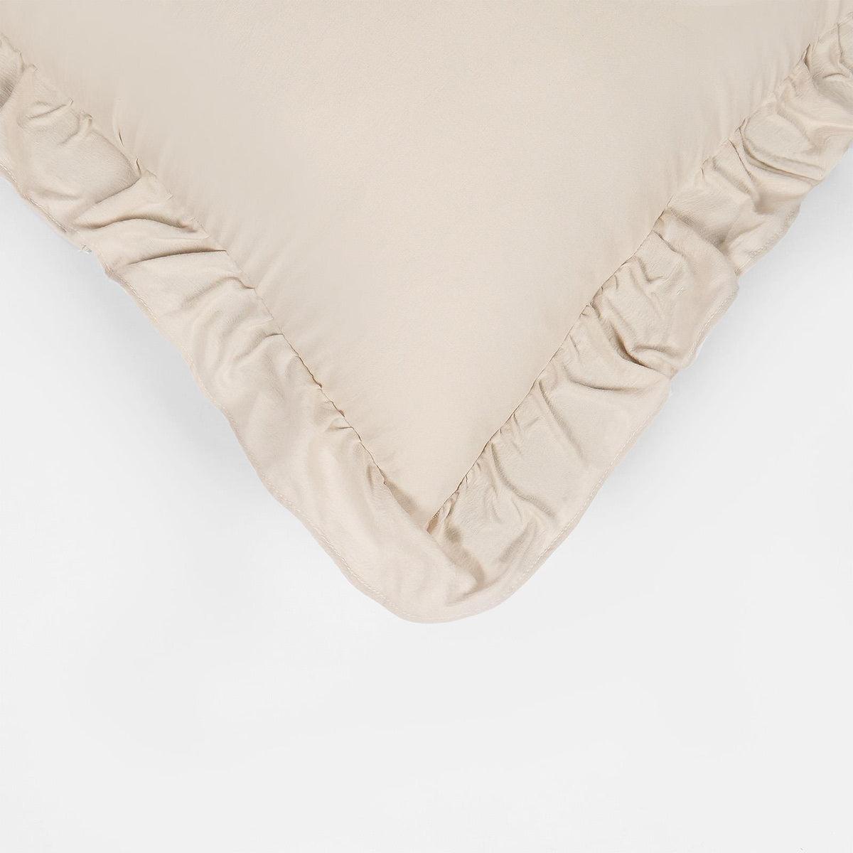 OHS Frill Cushion Covers Faux Linen Soft Square Pillowcases Home Decor Multipack