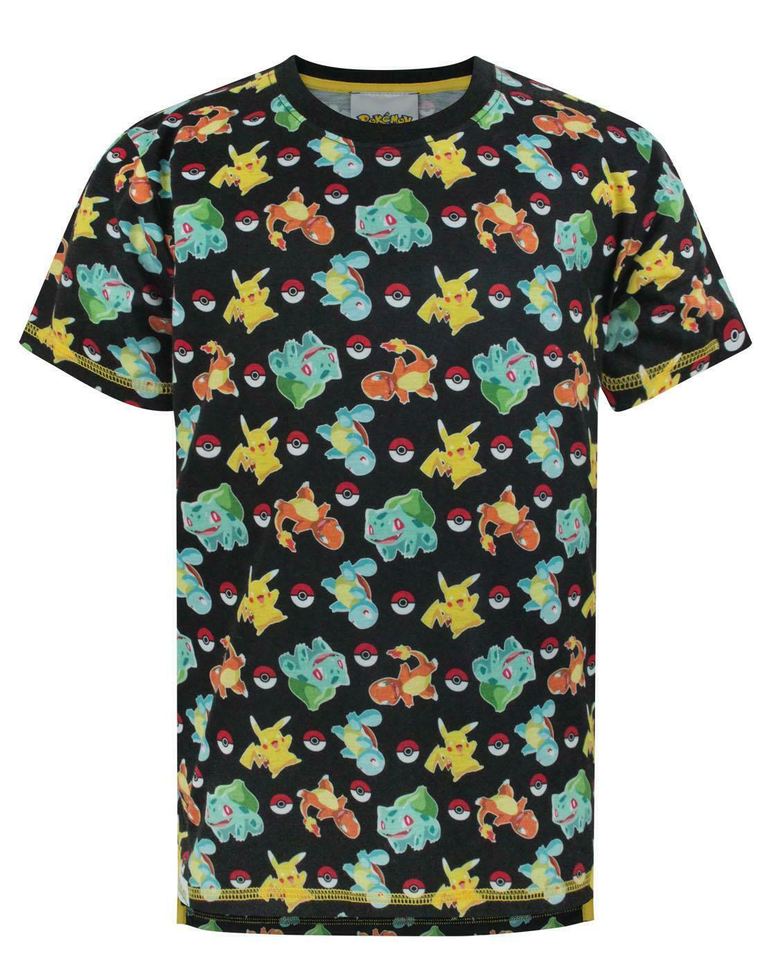 Pokemon Short Sleeved T-Shirt | Boys Black | Official Merch
