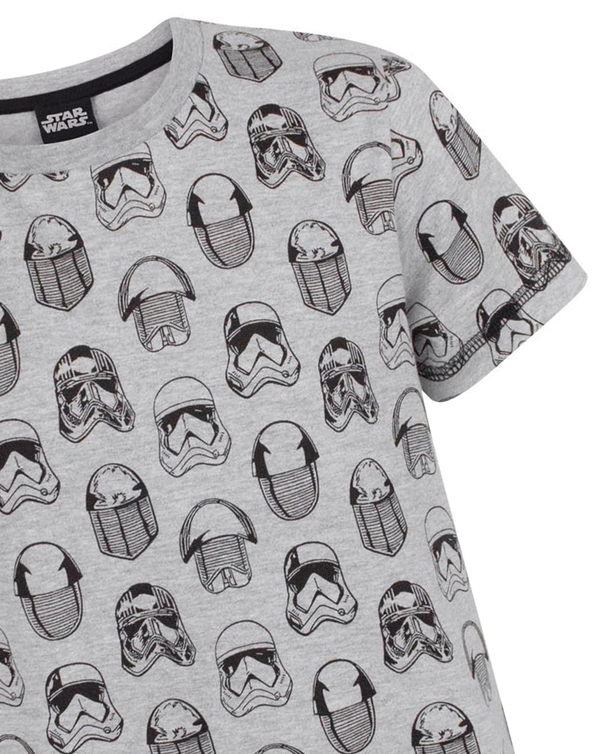 Star Wars Short Sleeved T-Shirt | Boys Grey | Official Merch