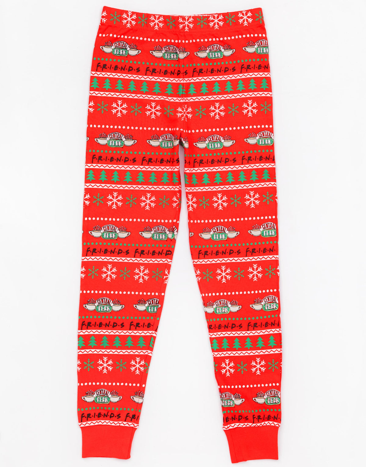 Friends Long Sleeve Long Leg Pyjama Set | Boys Red | Official Merch