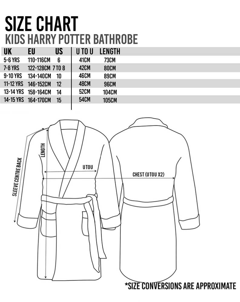 Harry Potter Bathrobe | Girls Red | Official Merch