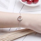 Women Girls Cute Moon Cat Charm Bracelet 925 Sterling Silver Jewellery Gift UK
