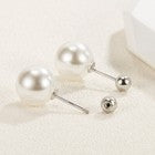 925 Sterling Silver Beatutiful Pearl Stud Earrings Women Girls Jewellery Gift