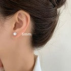 925 Sterling Silver Beatutiful Pearl Stud Earrings Women Girls Jewellery Gift