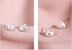 925 Sterling Silver Cute Rabbit Stud Earrings Jewellery Women Girls Gift UK
