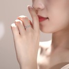 925 Sterling Silver Crystal Twisted Adjustable Ring Women Girls Jewellery Gift