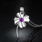 Womens 925 Sterling Silver Love Clover Pendant Chain Necklace Jewellery Gift