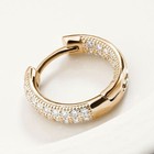 Charm Crystal Huggie Hoop Earrings 925 Sterling Silver Plated Jewellery women UK