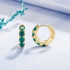 Gold Hoop Earrings 925 Sterling Silver Women Girls Jewellery UK