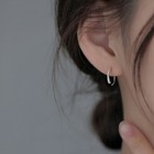 925 Sterling Silver Crystal Round Dangle Earrings Women Girls Jewellery Gift UK