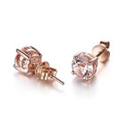 Womens 925 Sterling Silver Cubic Zirconia Round Stud Earrings Jewellery Gift