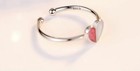 Womens Girls Colourful Heart Adjustable Ring 925 Sterling Silver Valentines Gift