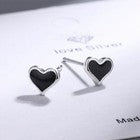 Cute Heart Stud Earrings Women Girls 925 Sterling Silver Jewellery Gift UK