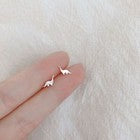 925 Sterling Silver Cute Dinosaur Fashion Stud Earrings Womens Girls Jewellery