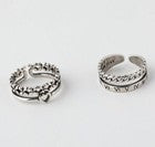 925 Sterling Silver Vintage Adjustable Fashion Ring Women Girls Jewellery UK