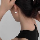 925 Sterling Silver Lovely Star Shaped Hoop Earrings Jewellery Women Girls Gift