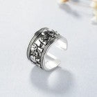 Vintage Elephant Adjustable Ring 925 Sterling Silver Women Girls Jewellery Gift
