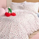 OHS Ditsy Print Bedding Microfibre Duvet Cover Set with Pillowcase Soft