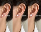 925 Sterling Silver Beatutiful Pearl Stud Earrings Women Girls Jewellery Gift