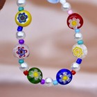 Bohemia Colourful Beaded Pearl Choker Necklace Women Jewellery Gift UK