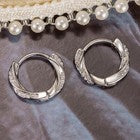 925 Sterling Silver Crystal Hoop Earrings Women Girls Jewellery Gift UK