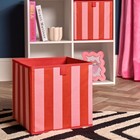 OHS Stripe Storage Box Cube 2 Pack Folding Space Saving Shoe Toy Organiser